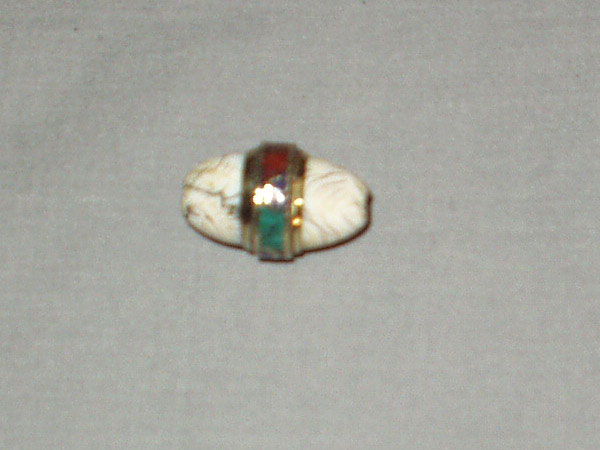 Tibetan Brass Beads with Shell